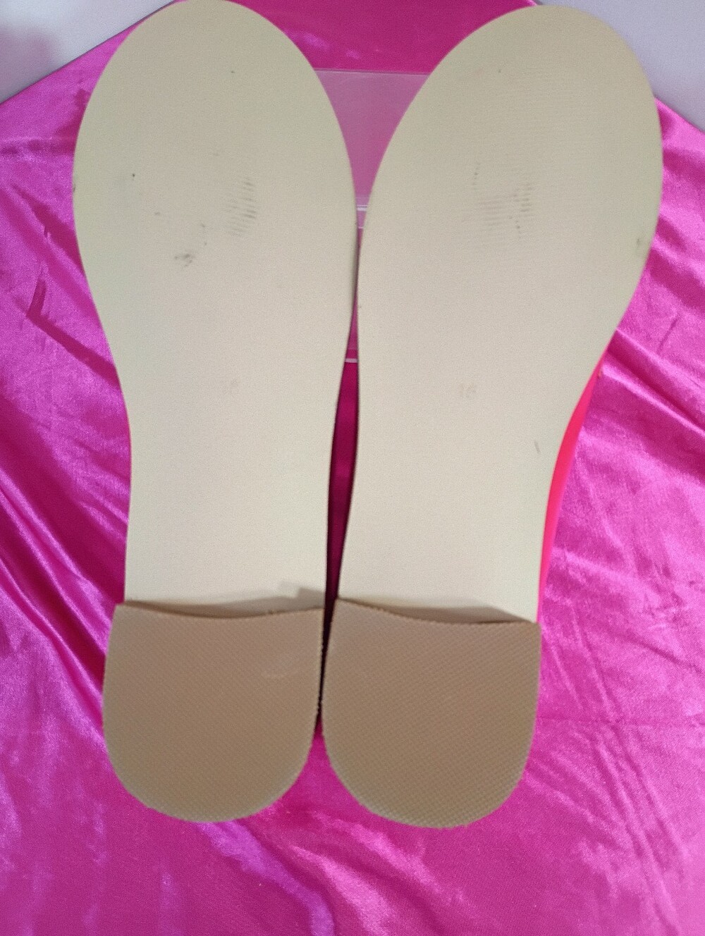 FSJ Shoes Women's SZ 15 Red and White Round Toe Loafers Office Casual - Picture 5 of 10